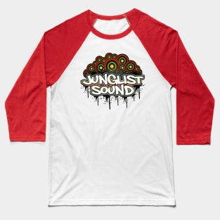 Junglist-MultiTargetDrip-Rasta Baseball T-Shirt